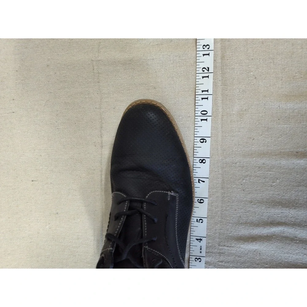 Ashford Hayes Barkley Mens Black Perforated Oxford Dress Shoes Size 6M 5113